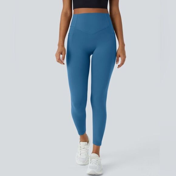 Halara UltraSculpt SoCinched High Waist Pocket Leggings in Vallarta Blue - XS - Picture 1 of 8